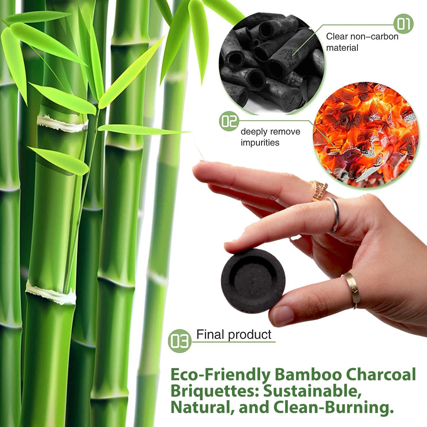 Round Charcoal Briquettes (33mm) MdO